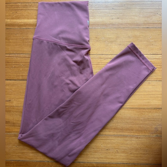 Dusty Rose High-Waisted Leggings - Picture 1 of 3